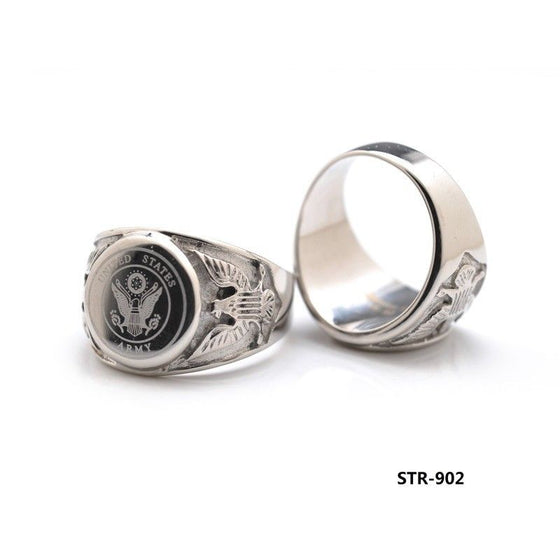 Army Military Stainless Steel Ring