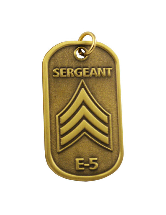 UNITED STATES ARMY SERGEANT E-5 Dog Tag/Key Chain