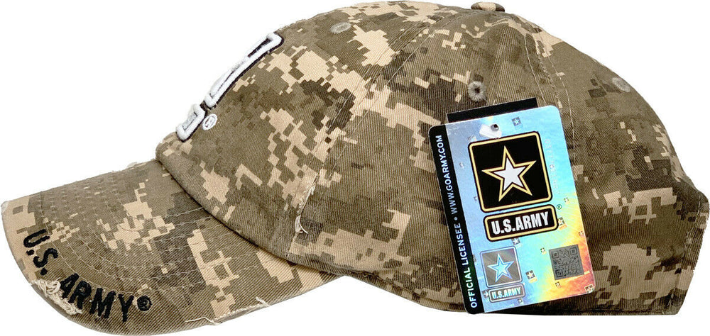 US Army Licensed Baseball Cap Hat Veteran Seal Adjustable Military