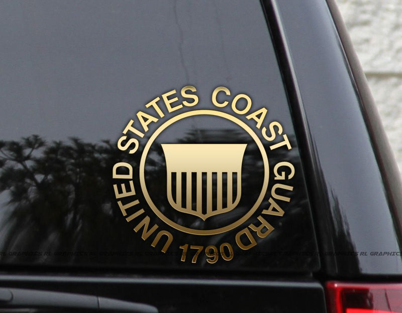 US Coast Guard Veteran Decal Sticker Wall Window Laptop