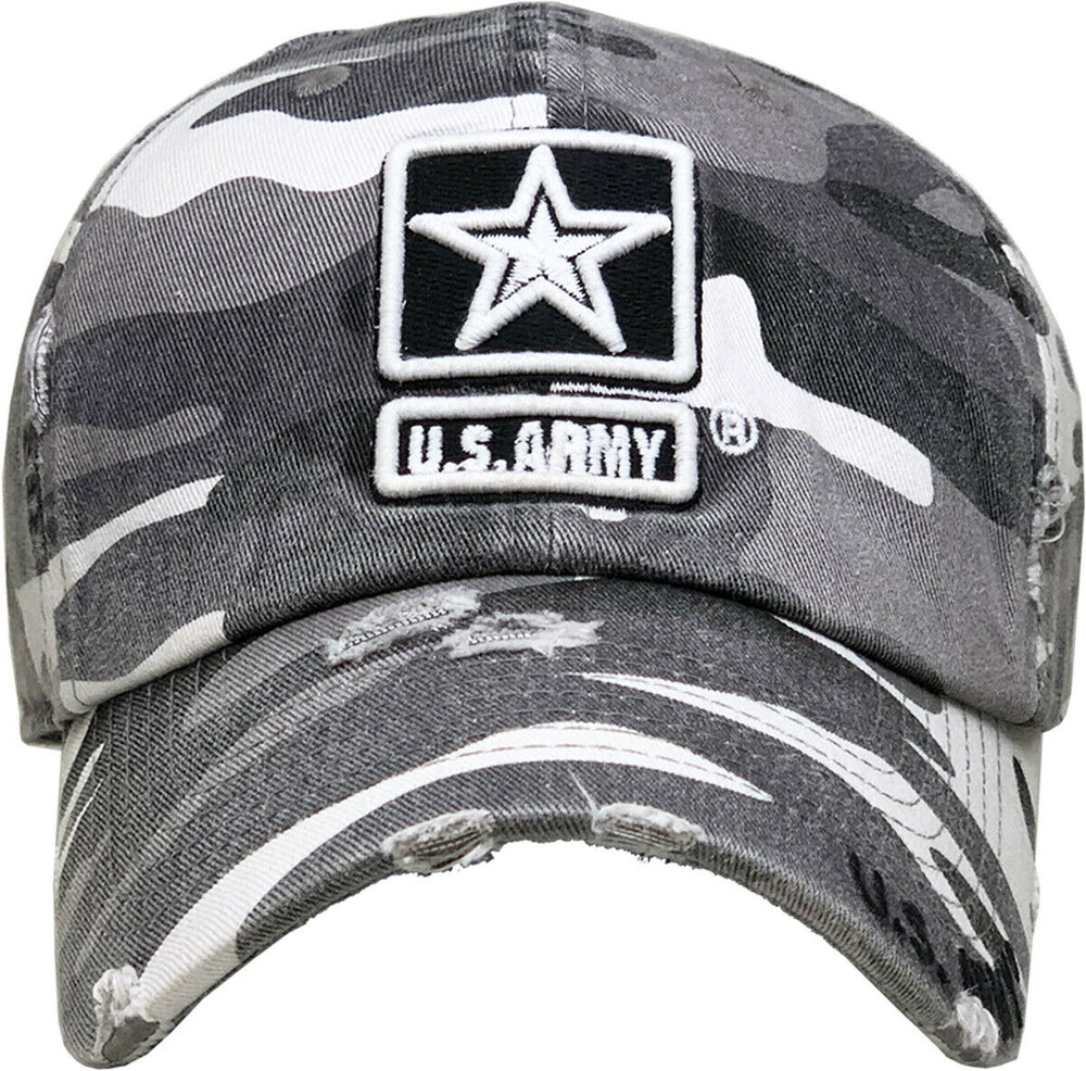 US Army Licensed Baseball Cap Hat Veteran Seal Adjustable Military