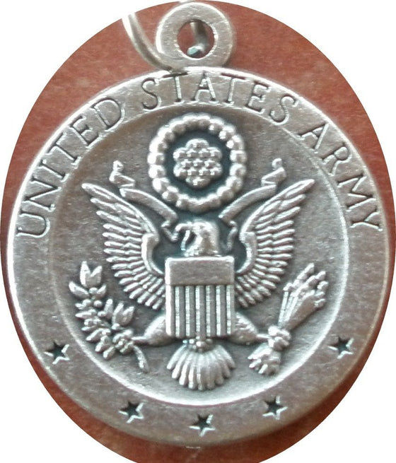 Saint St. Michael Defend Us in Battle Medal + 1" + United States Army