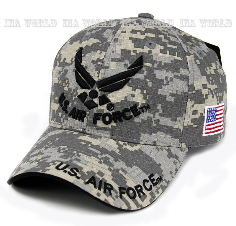 U.S.AIR FORCE hat Military Official Licensed Baseball cap Flag side-Digital Camo