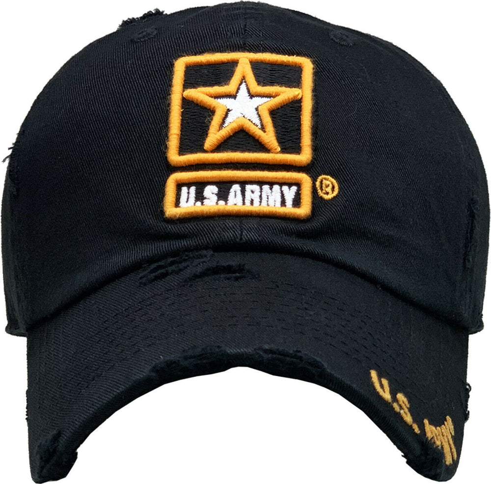 US Army Licensed Baseball Cap Hat Veteran Seal Adjustable Military