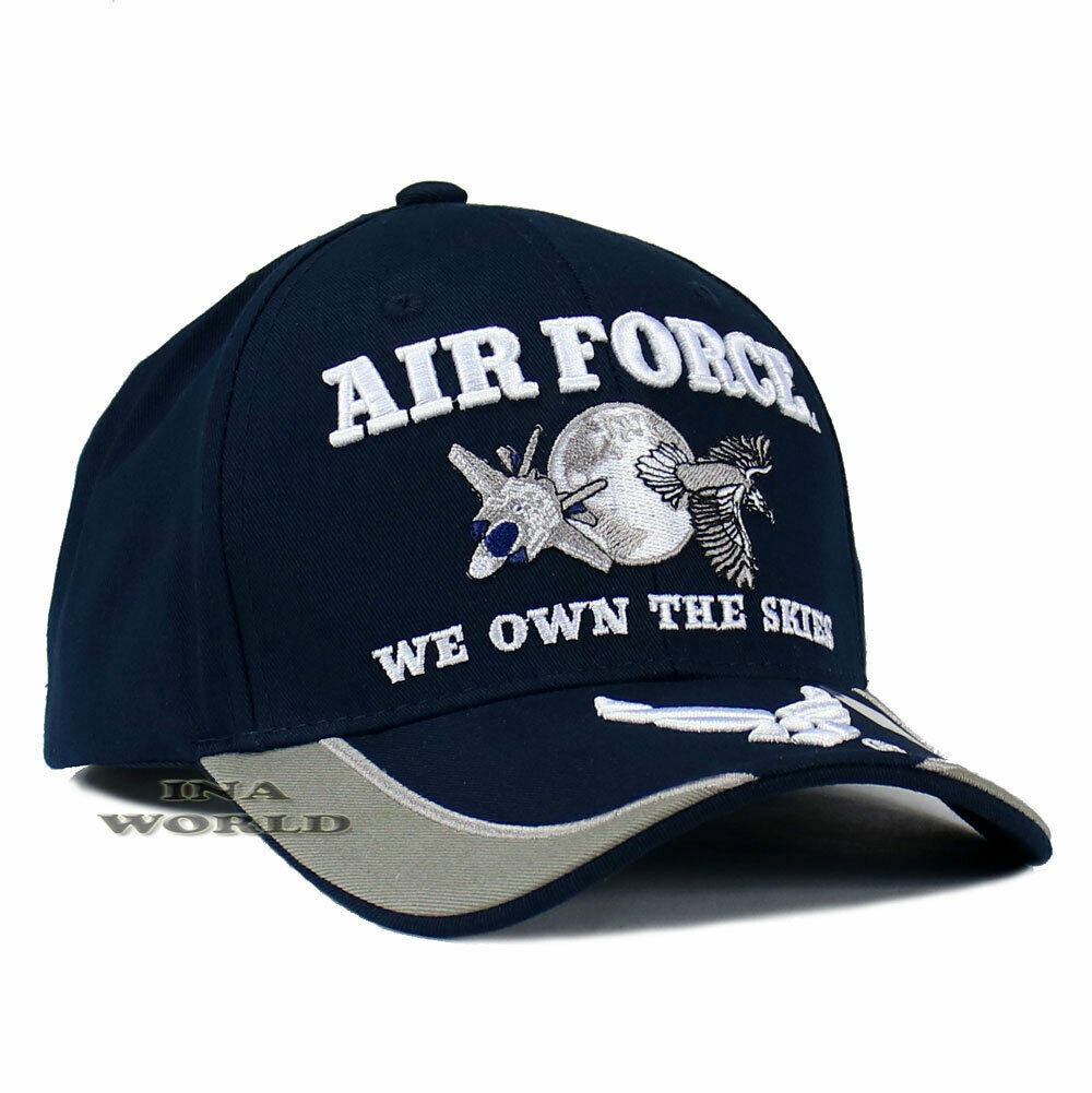 U.S.AIR FORCE Hat USAF Cap 'WE OWN THE SKIES' Official Licensed Baseball Cap