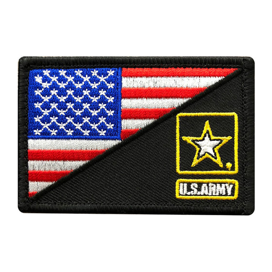 ARMY USA FLAG MORALE HOOK FASTENER PATCH (3.0 X 2.0 MTUA01)