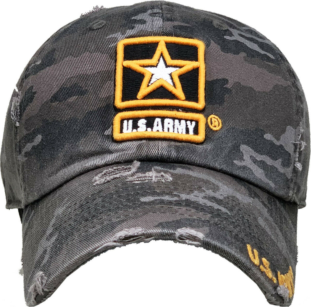 US Army Licensed Baseball Cap Hat Veteran Seal Adjustable Military