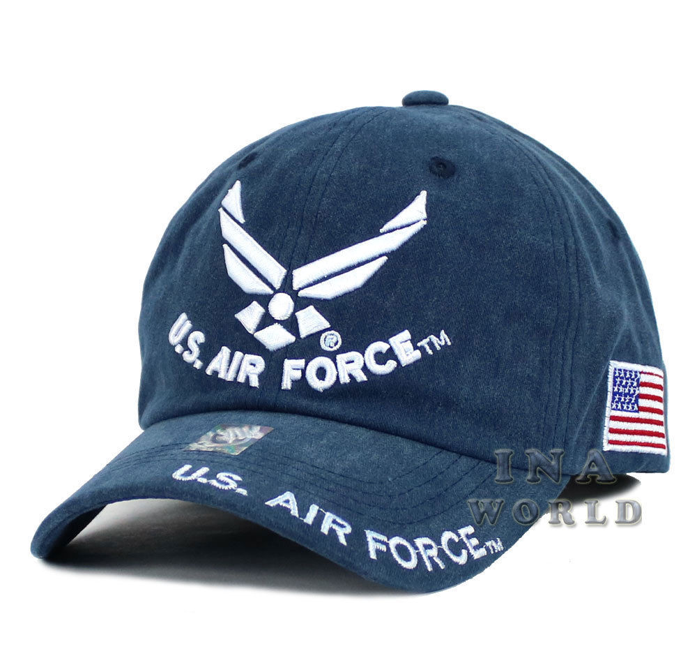 U.S. AIR FORCE hat Washed Cotton USAF Military Official Licensed Baseball cap