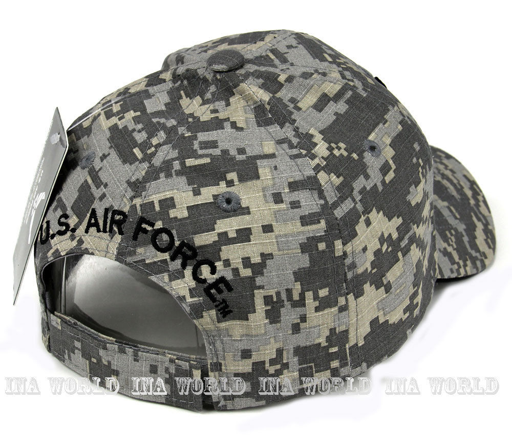 U.S.AIR FORCE hat Military Official Licensed Baseball cap Flag side-Digital Camo