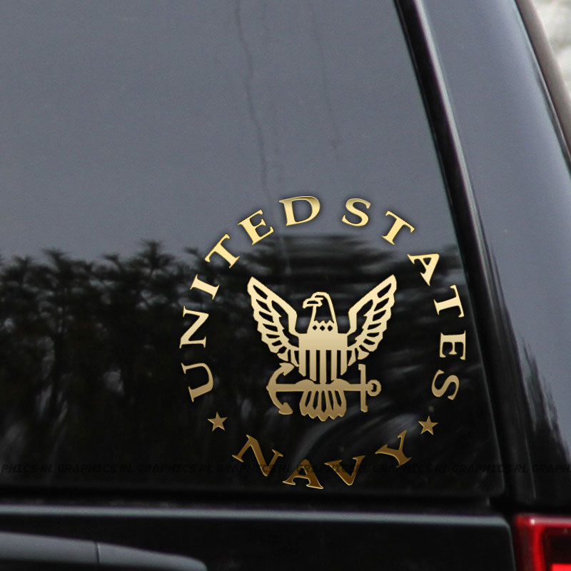 US Navy Veteran Decal Sticker Military Seal Car Truck Window Laptop Bumper