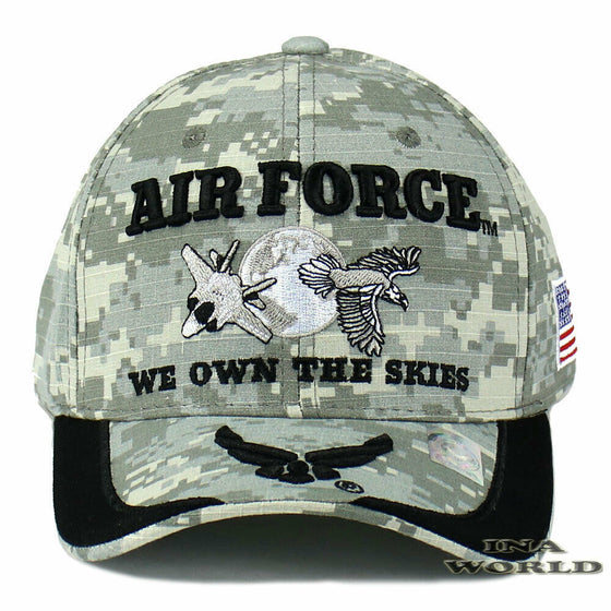 U.S.AIR FORCE Hat USAF Cap 'WE OWN THE SKIES' Official Licensed Baseball Cap