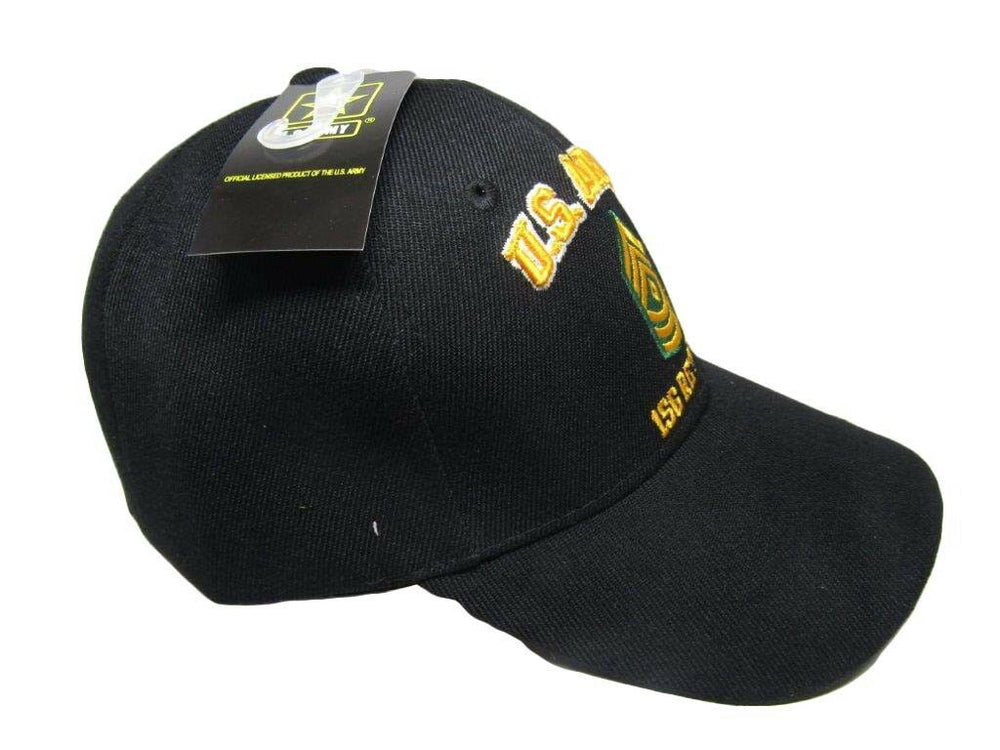 U.S. Army 1SG Retired Military Black Embroidered Cap Hat CAP560E (TOPW)