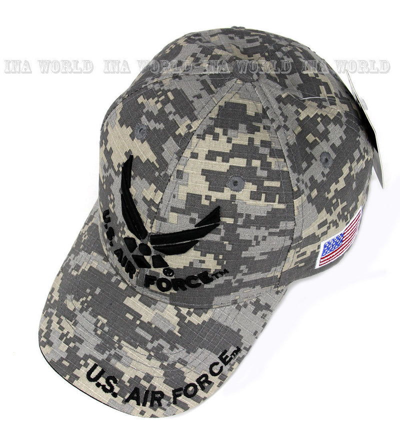 U.S.AIR FORCE hat Military Official Licensed Baseball cap Flag side-Digital Camo