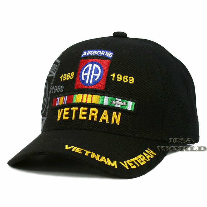 U.S. ARMY Hat 82nd AIRBORNE Div. 1968-1969 Vietnam Veteran Licensed Baseball Cap