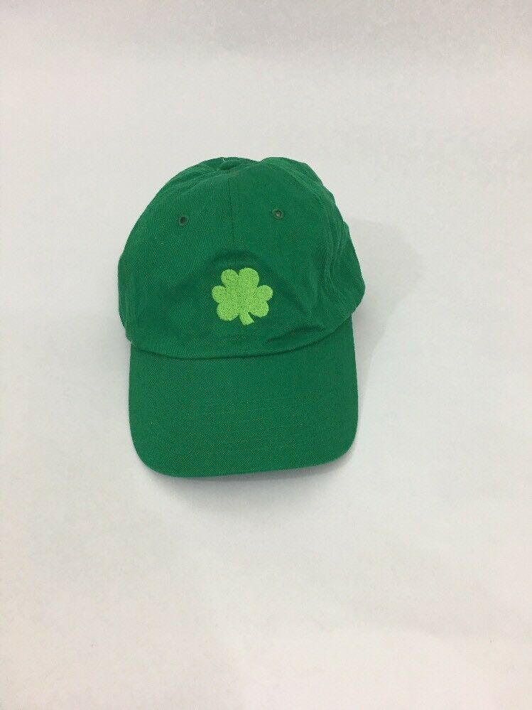 St Patrick's Day Green Clover Cap Hallmark Embroidered Shamrock Hat Lucky Irish