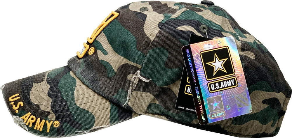 US Army Licensed Baseball Cap Hat Veteran Seal Adjustable Military