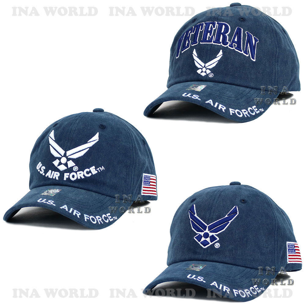 U.S. AIR FORCE hat Washed Cotton USAF Military Official Licensed Baseball cap