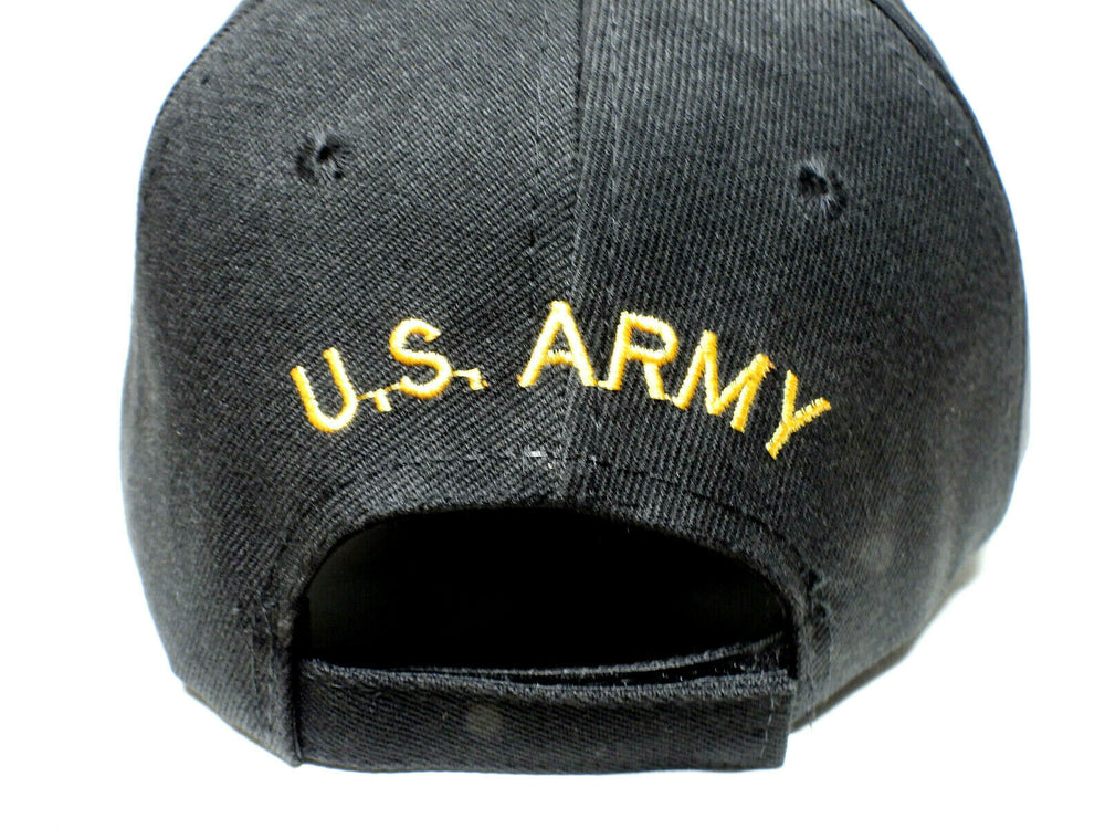 ARMY SERGEANT Cap/Hat w/ Shadow Stripes Black Military