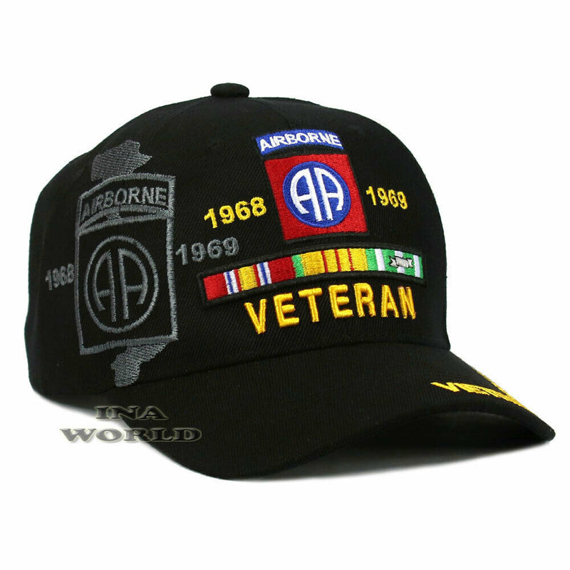 U.S. ARMY Hat 82nd AIRBORNE Div. 1968-1969 Vietnam Veteran Licensed Baseball Cap