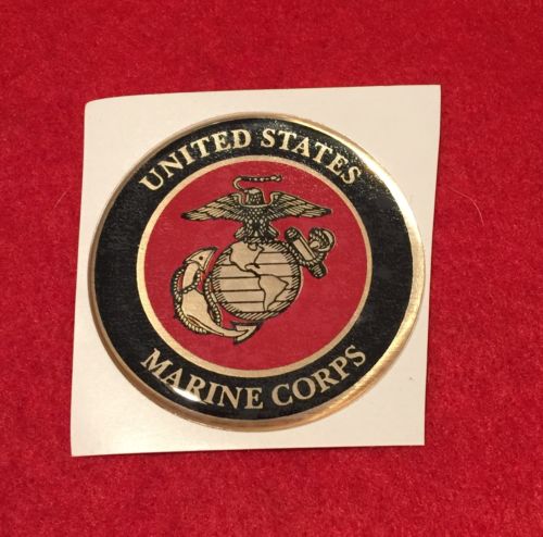USMC MARINE CORPS FULL COLOR 2" INCH EPOXY DOME CAR DECAL STICKER EMBLEM