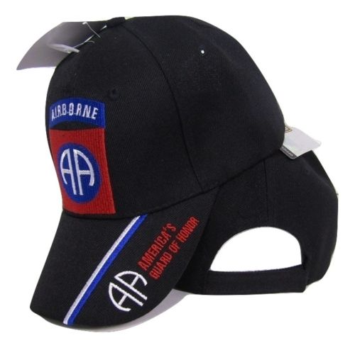 U.S. Army 82nd Airborne Guard of Honor Embroidered Black Baseball Cap Hat
