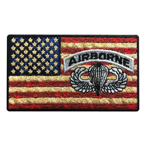 Airborne USA Flag Subdued Patch