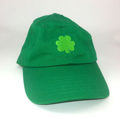 St Patrick's Day Green Clover Cap Hallmark Embroidered Shamrock Hat Lucky Irish