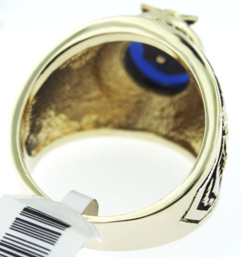 Air Force Seal US Military Gold EP Mens Ring