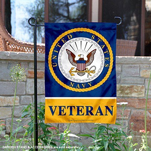 US NAVY Veteran Garden Flag YARD BLUE