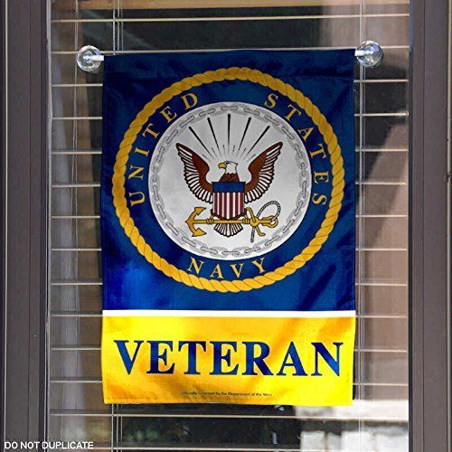 US NAVY Veteran Garden Flag YARD BLUE