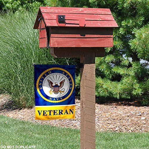 US NAVY Veteran Garden Flag YARD BLUE