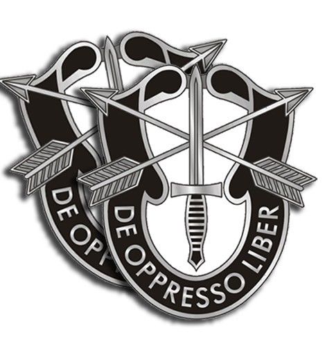 Army Special Forces Sticker - Military Dye Cut Decal - 2 Pack 5