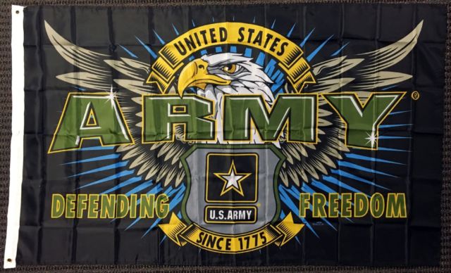 Army Defending Freedom Since 1775 4 Options Available Grommet Flag