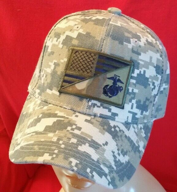 Marines Baseball Cap United States Marine Corps Cap Hat/ Logo U.S.A. Flag Camo