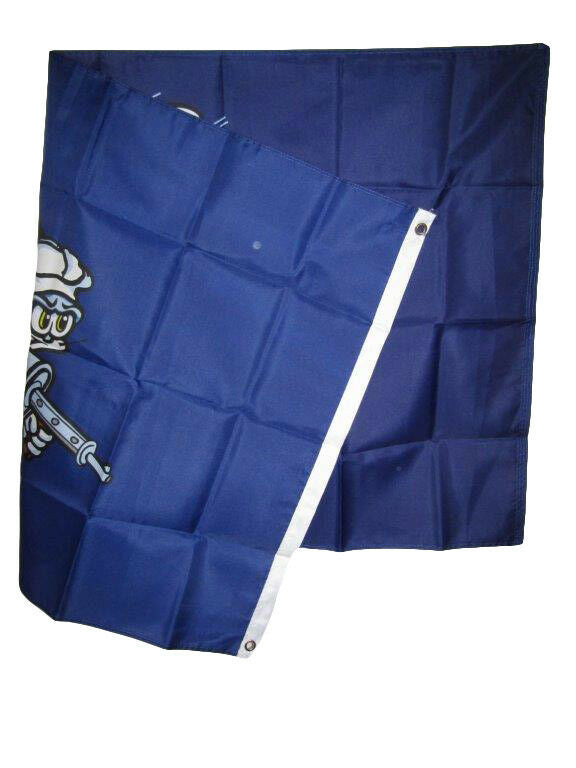 3x5 Seabees Blue Navy Can Do Brass Grommets Flag