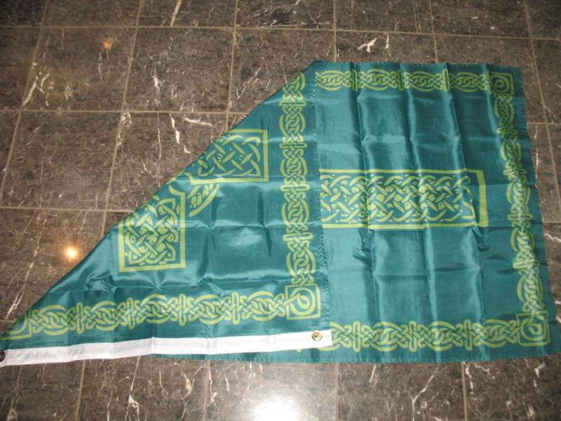 Irish Celtic Cross Flag 3x5 Ireland Banner Christian Catholic St Patrick Saint