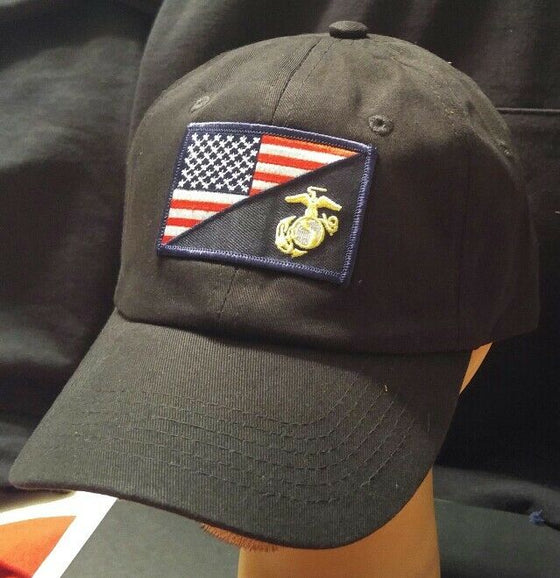 U.S.M.C Flag/ Logo Baseball Cap USA flag/ Marine Corps HAT