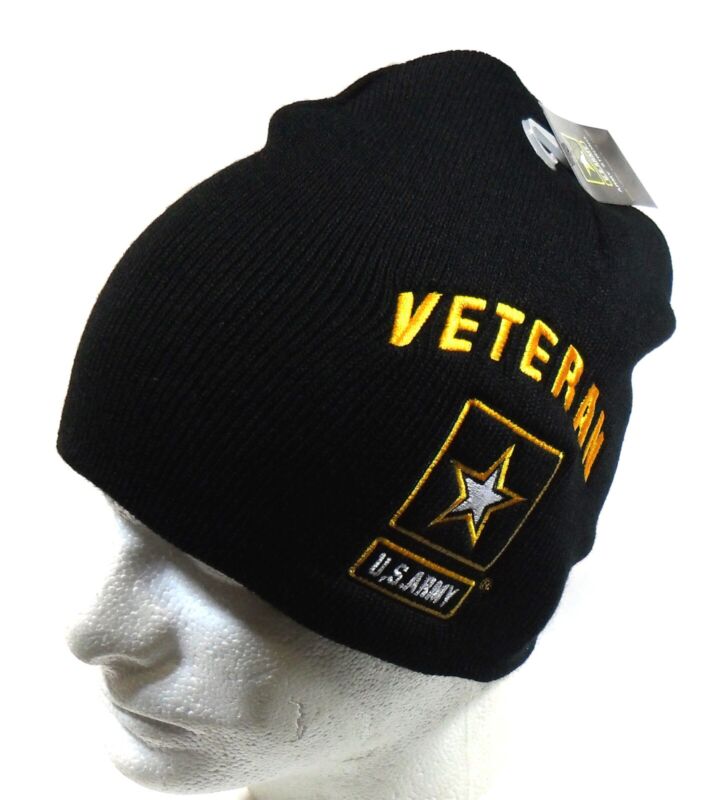 U.S. Army Veteran Watch Cap Beanie Winter Ski Hat Toboggan Officially Licensed