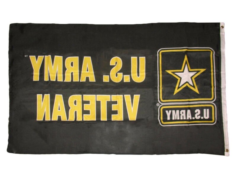 3'x5' United States Army Strong Star Black Banner