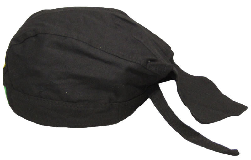 Vietnam Veteran Black Do Rag Doo Rag Skull Cap Head Wrap