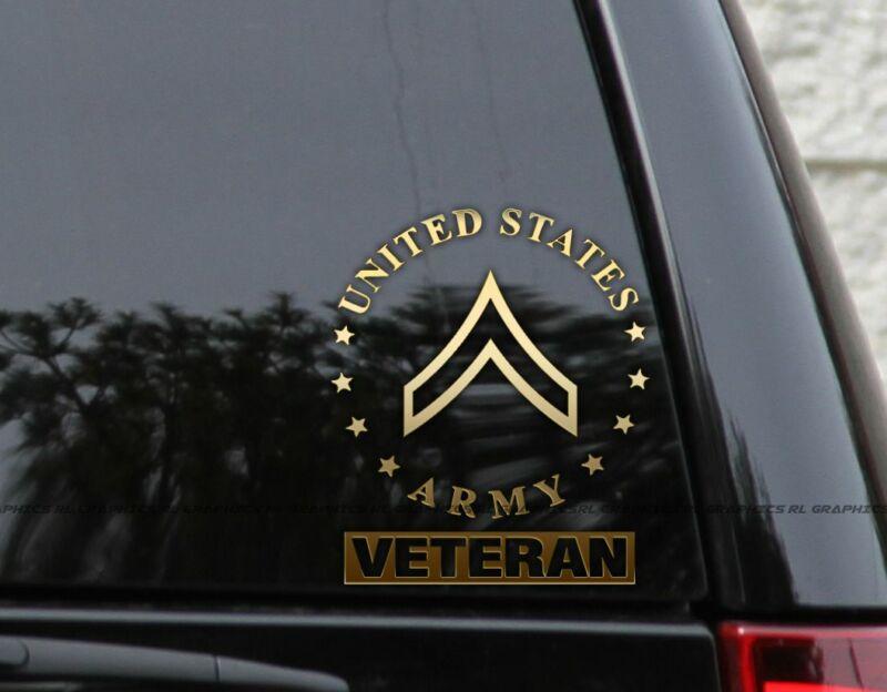 US Army Rank Decals  For Window Laptop
