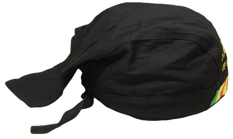 Vietnam Veteran Black Do Rag Doo Rag Skull Cap Head Wrap