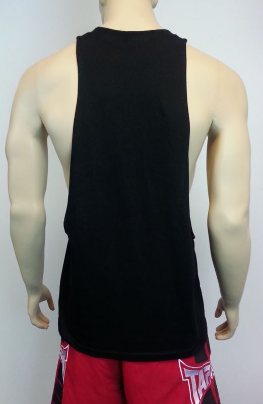 Men's US Army Strong Flag Black Workout Tank Top USA Beast Muscle Gym T Shirt