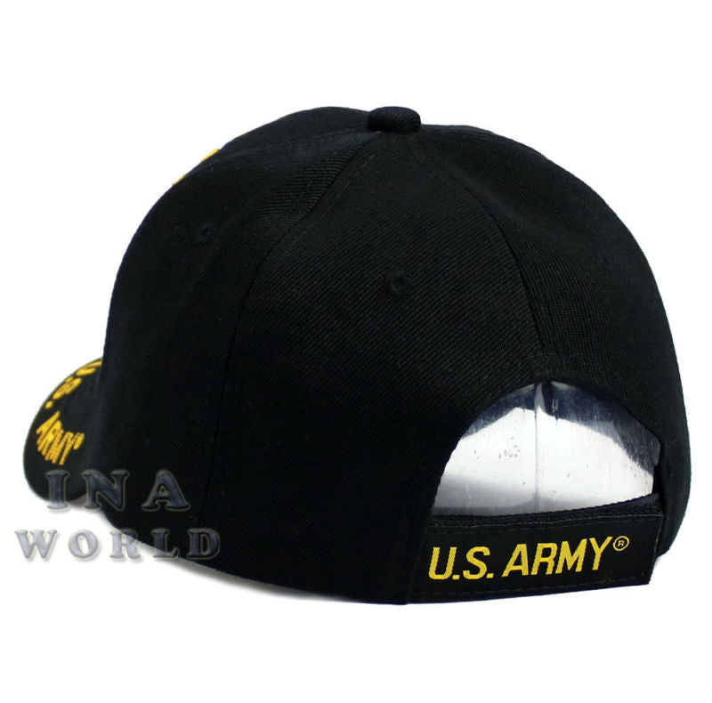 U.S. ARMY hat VETERAN ARMY Official Licensed Military Baseball cap- Black/Gold