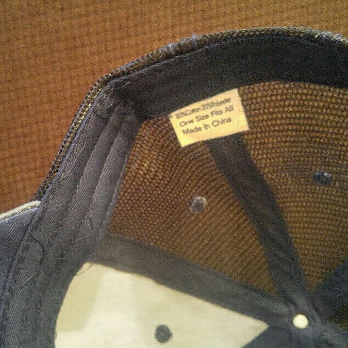 United States Air Force & Flag Distressed Baseball Cap Black Hat