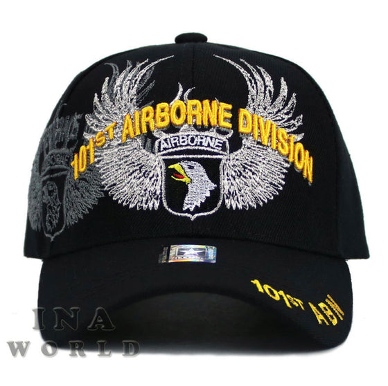 U.S. ARMY hat cap 101st AIRBORNE DIVISION Military Licensed Baseball cap- Black