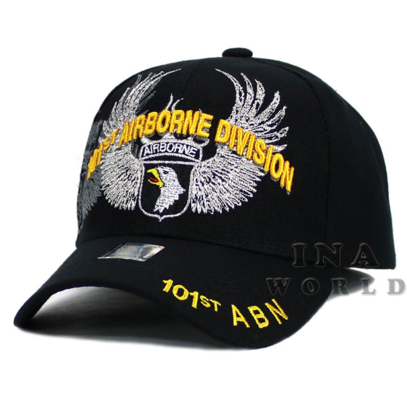 U.S. ARMY hat cap 101st AIRBORNE DIVISION Military Licensed Baseball cap- Black
