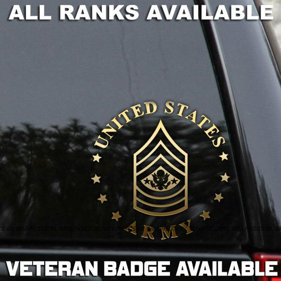 US Army Rank Decals  For Window Laptop