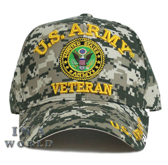 U.S. ARMY hat VETERAN ARMY Official Licensed Military Baseball cap- ACU camo