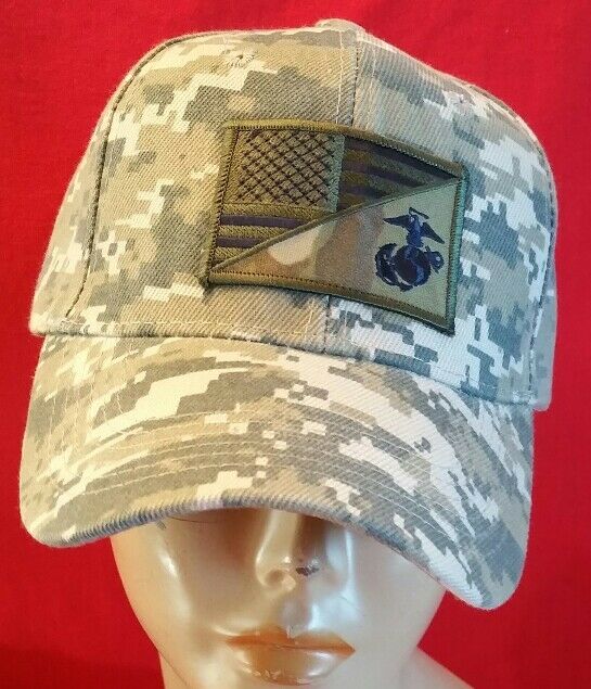 Marines Baseball Cap United States Marine Corps Cap Hat/ Logo U.S.A. Flag Camo
